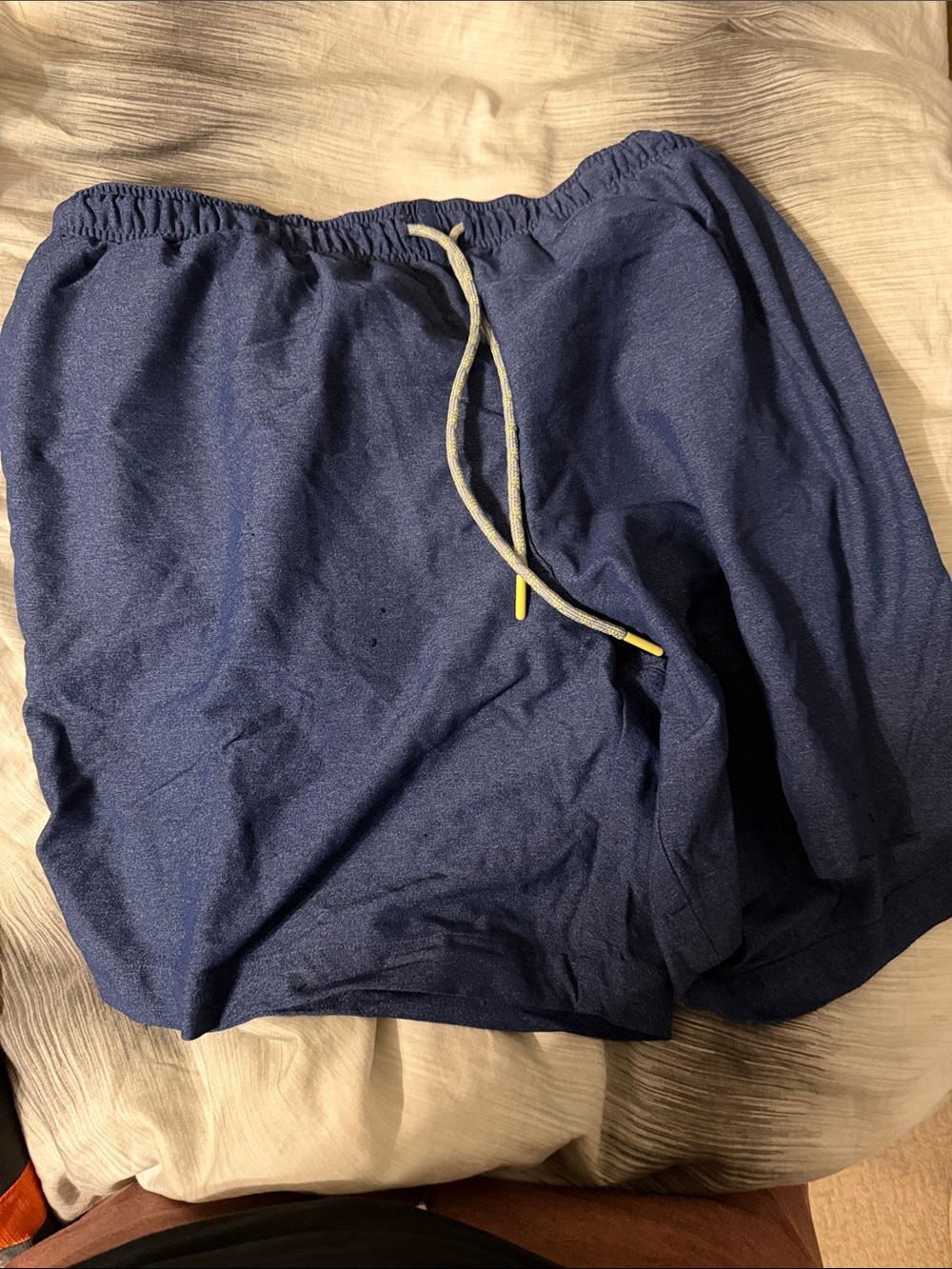Men's Chubbies Navy Blue Athletic Shorts with Drawstring